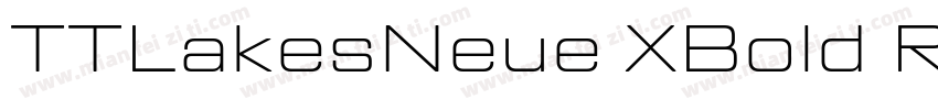 TTLakesNeue XBold RegularVersion字体转换
